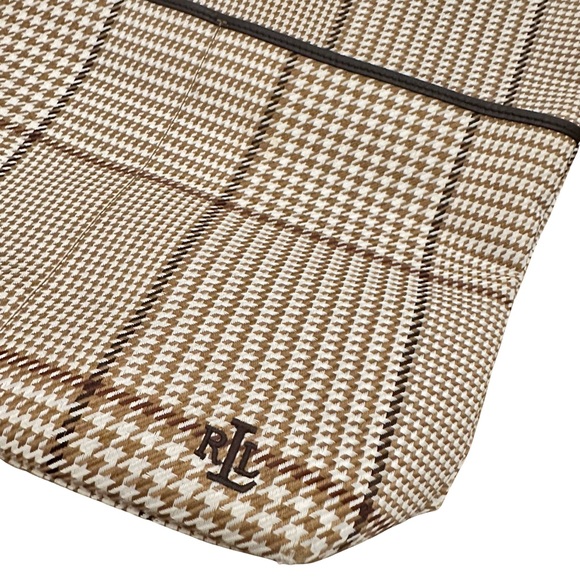 Ralph Lauren Houndstooth Tote Purse Bag - Picture 3 of 6